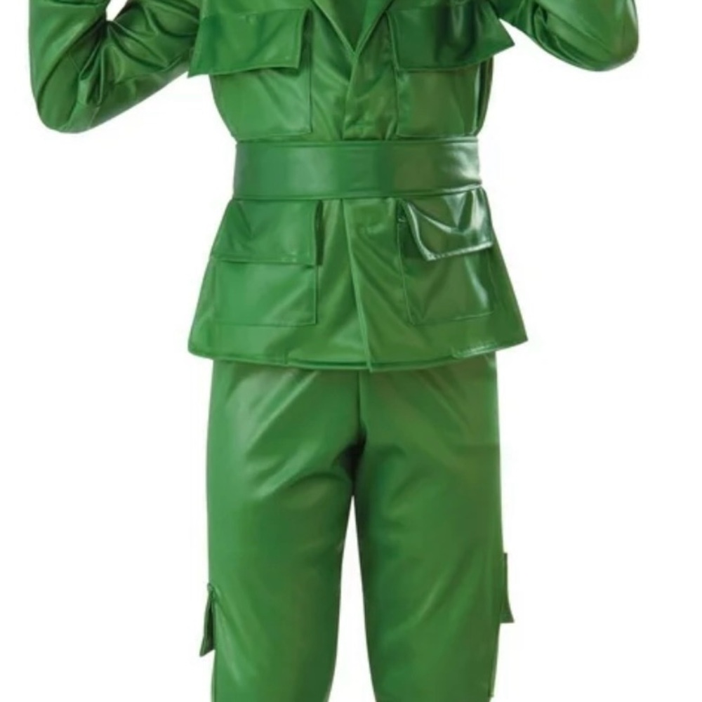 Kids Green Soldier Costume